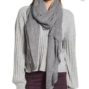 NWT Leith Plaid Oblong Scarf